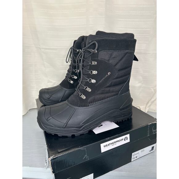 Weatherproof Badger II Waterproof Winter Boots Black Mens Size 13M main image 7